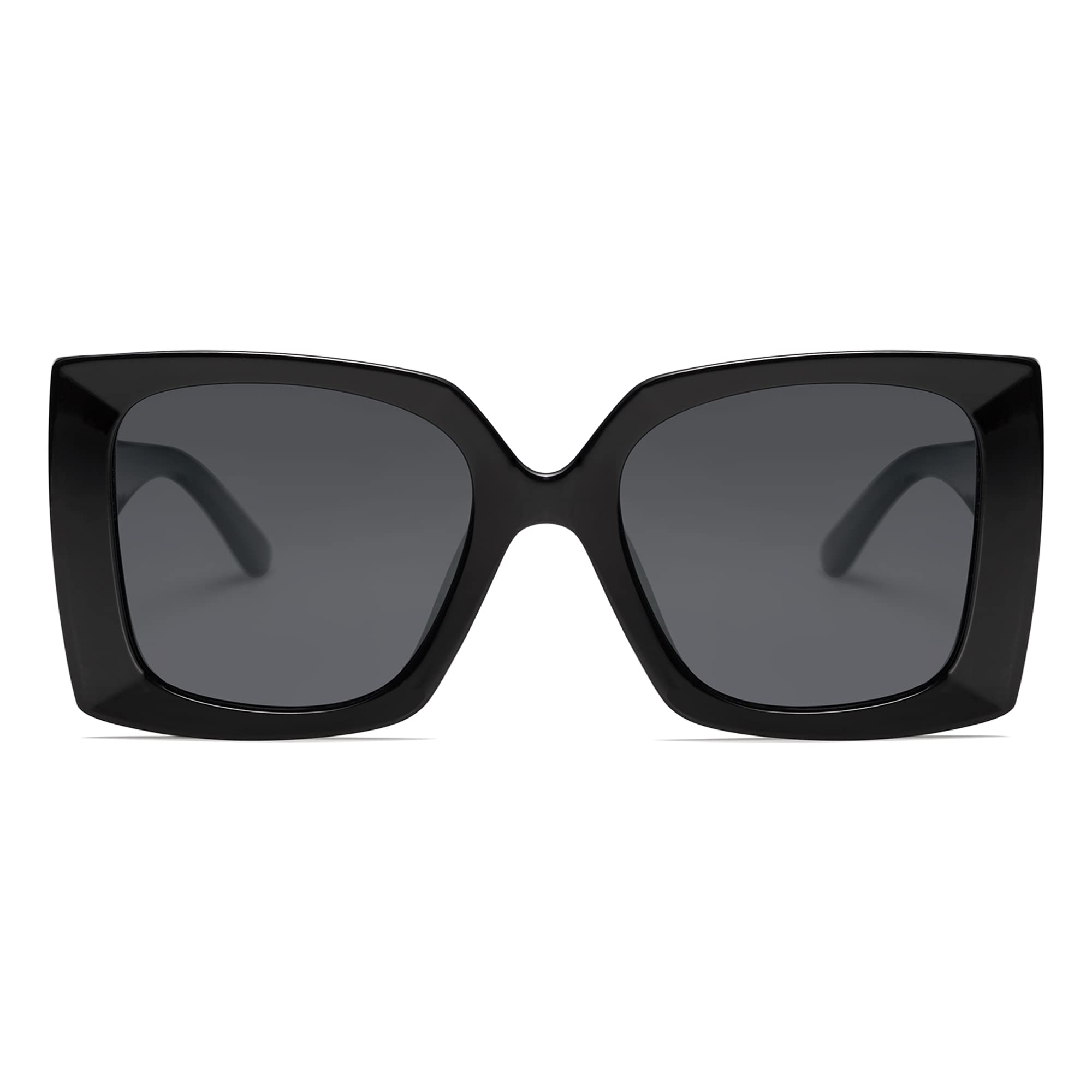 SOJOS Retro Square Polarized Womens Sunglasses Trendy Oversized Large Women's Bi