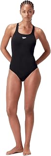 Speedo Women's Eco Endurance+ Medalist Swimsuit | Sports Cut | Classic Design | Recycled Fabric | Chlorine Resistant | More Flexibility