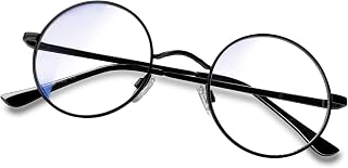 KANASTAL Round Blue Light Glasses Women Men Metal Frame