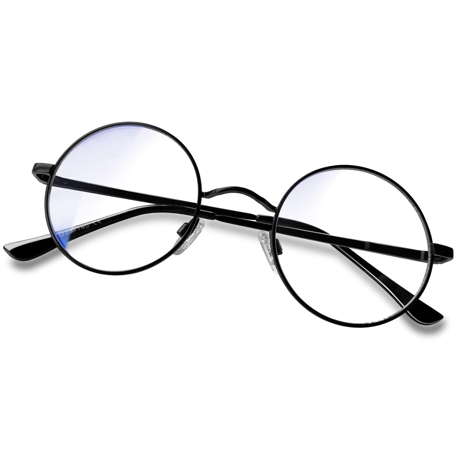 KANASTAL Round Blue Light Glasses Women Men Metal Frame