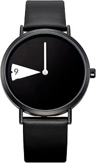 SHENGKE Women Minimalist Watch Ultra Thin Leather Band Fashion Creative Waterproof Watch