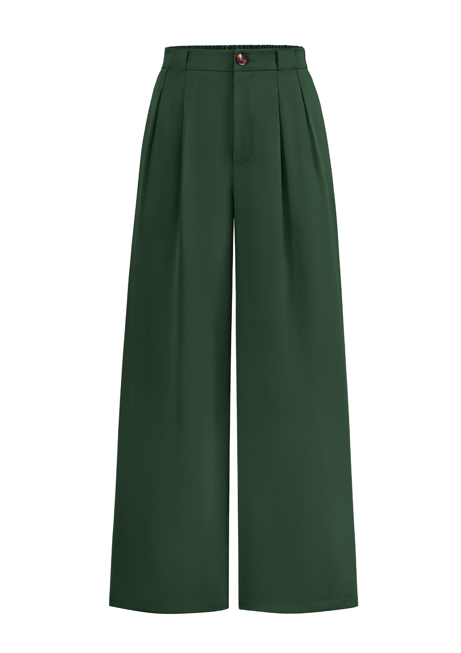 KIRUNDO Wide Leg Pants for Women 2026 Dressy High Waisted Button Trousers