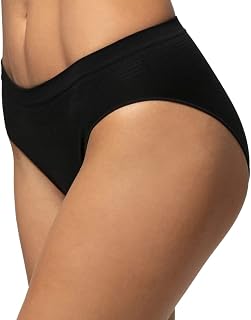 POMPEA 5 Pairs Women's Briefs in Soft Microfibre, Seamless Elastic Underpants
