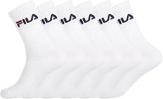 FILA Men's Cotton Socks, Pack of 6, Optimal Fit and Breathable