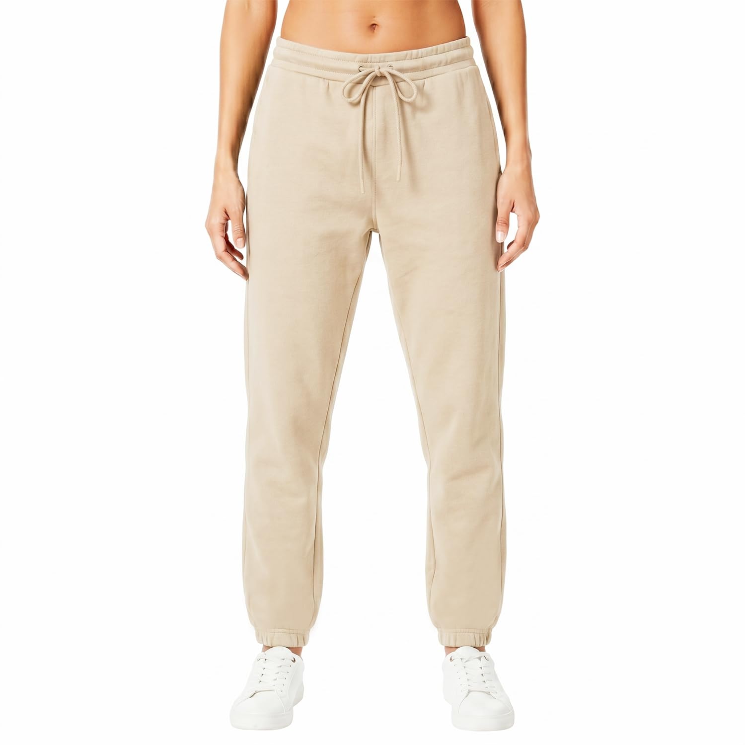 Light & Shade Damen Jogginghose Fleece – Sweatpants mit Kordelzug, Tapered Train