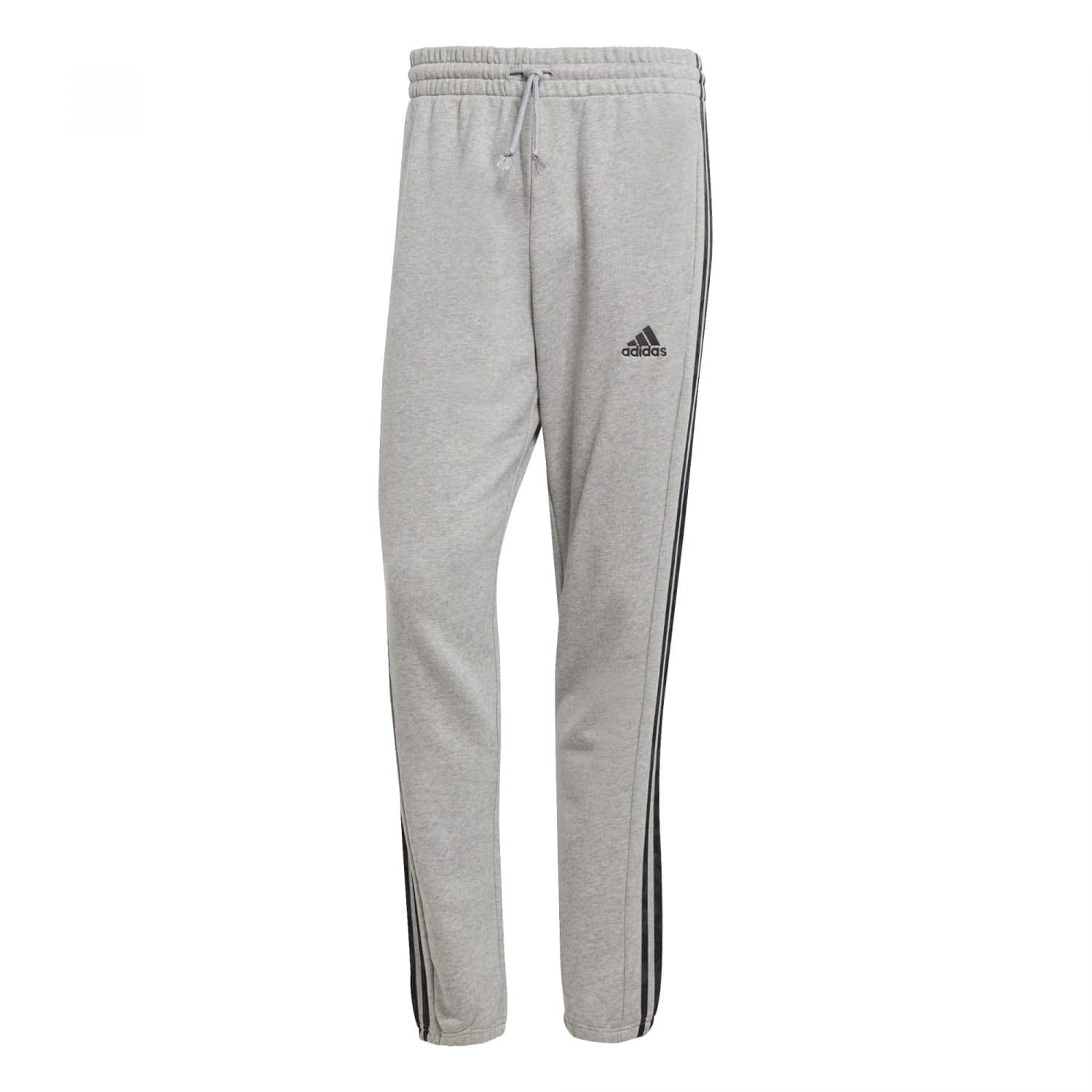 adidas - Essentials French Terry Tapered Elastic Cuff 3-Stripes Pants, Pantaloni