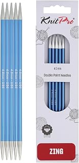 KnitPro Zing Double Pointed Needles 6" (15cm) | US Size 6 (4mm)