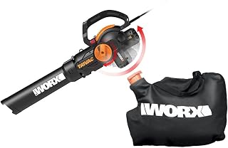 WORX Trivac 3-in-1 Electric Leaf Blower/Leaf Vacuum/Leaf Mulcher, WG512 | 600 CFM Airflow, 16:1 Mulch Ratio for Heavy-Duty Leaf Removal, Corded