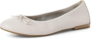 MARCO TOZZI Women's Ballerinas Feel Me Fluffy Leather Inner Lining Soft Trendy
