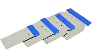 Metal Body Filler Scraper Stainless Steel spreaders Set 4pcs 50/80/100/120 mm for applying bondo fillers, putties, resins