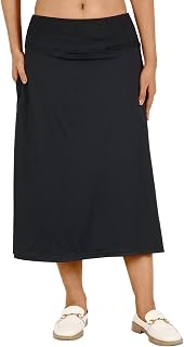 Modest Knee Length Skorts Women's Mid Length Athletic Skirt Active Running Skirt