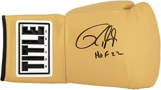 Roy Jones Jr. Signed Title Gold Boxing Glove w/HOF'22