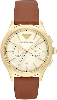 Emporio Armani Montre Homme 42MM en Acier Inoxydable Doré, AR11714