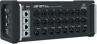 Behringer SD16 I/O Stage Box with 16 Remote-Controllable Midas Preamps, 8 Outputs, AES50 Networking and ULTRANET Personal Monitoring Hub