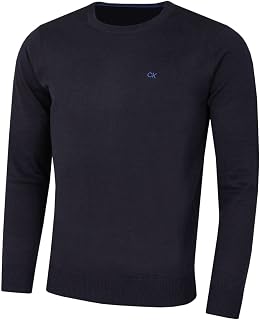 Calvin Klein 2026 Men's Crew Neck Golf Pullover Cotton Breathable