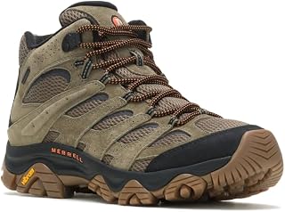 Merrell Men's Moab 3 Mid Waterproof Hiking Boot, Olive/Gum, 8