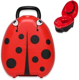 My Carry Potty - Travel Potty, Award-Winning Portable Toddler Toilet Seat for Kids to Take Everywhere (Ladybird)