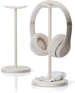 Tiiletzote Headphone Stand, Desktop Headset Holder, Starlight | Earphone Stand, Gaming Headphone Hanger, Enlarged Headrest Heavy Base, Office Desk Accessories for All Headphones Size