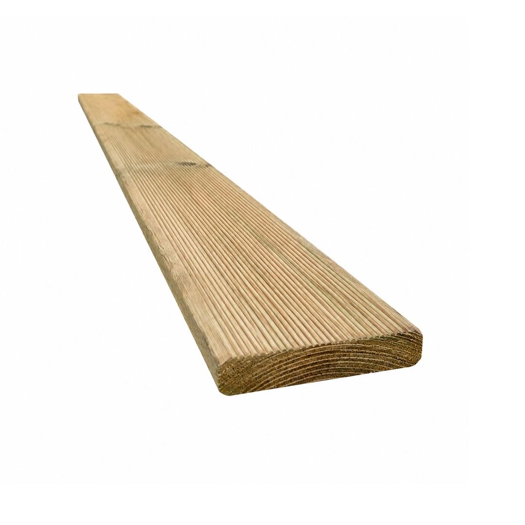 Snowdon Timber, Treated Reject Decking Board, 10 Pack, (L) 2.4m x (W) 119mm x (T