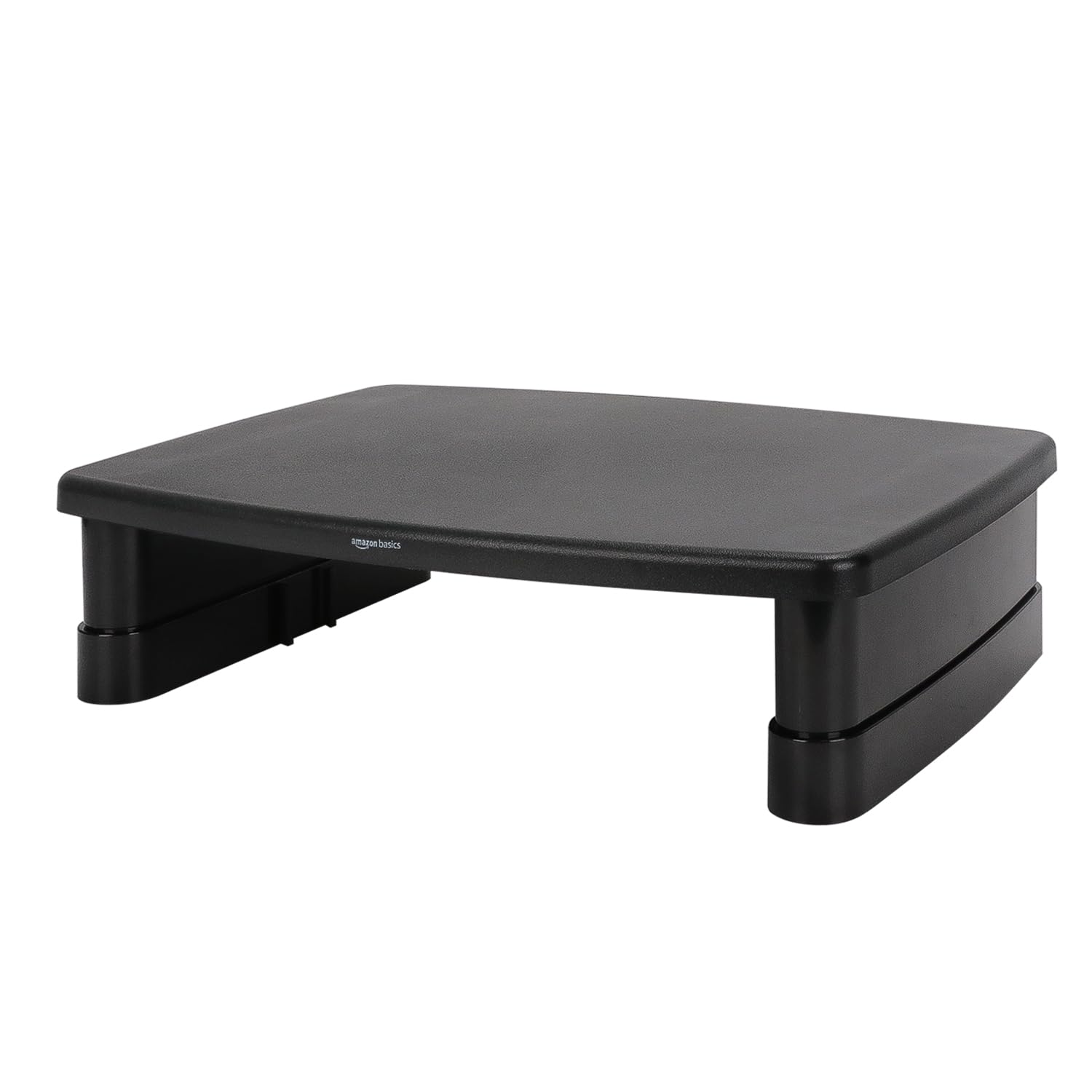 Amazon Basics Height Adjustable Monitor Stand Riser for Desk with Storage Organi