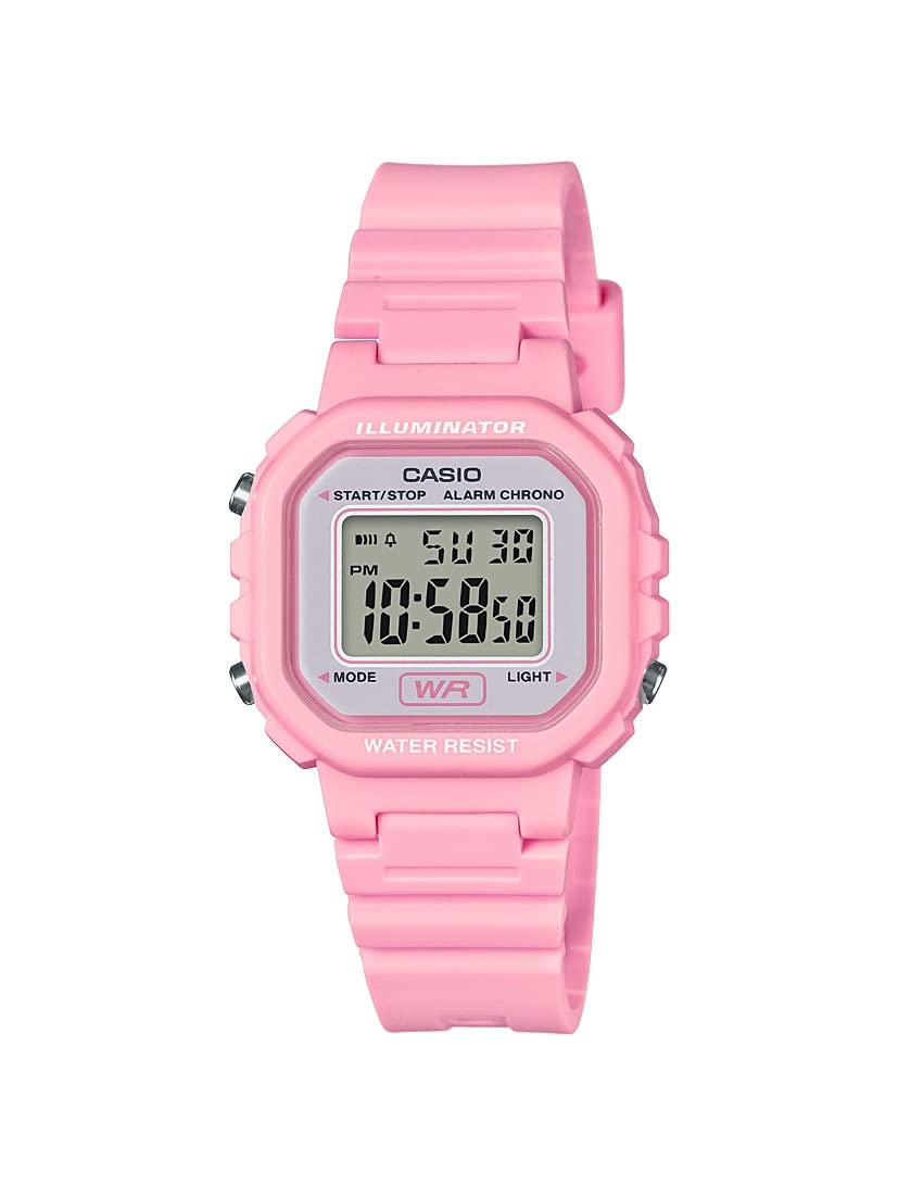 Casio Serie LA20WH | Orologio digitale da donna | Resistente all'acqua | Luce a 