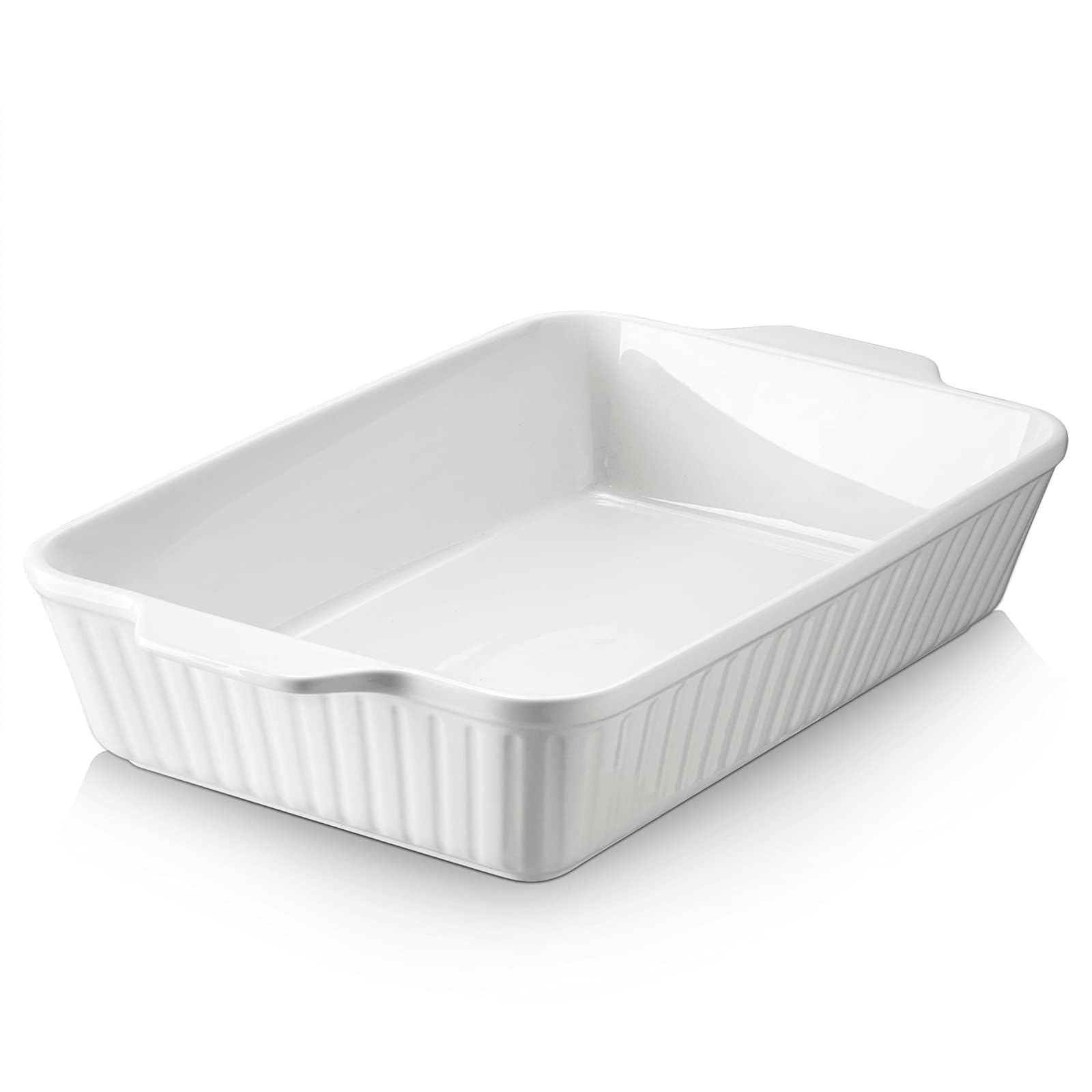 DOWAN Casserole Dish, 9x13 Ceramic Baking Dish, Large Lasagna Pan Deep for Oven,