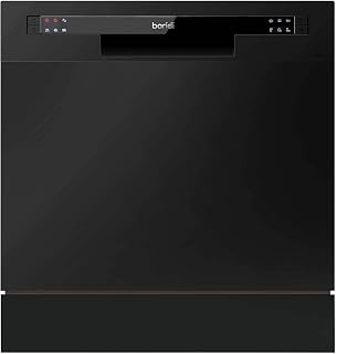 Baridi Table top dishwasher, 8 place settings and 6 programmes - Black - DH88