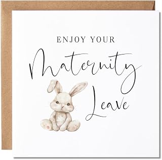 Maise & Rose Maternity Leave Card For Work Colleague or Friend P119 | Leaving To Have A Baby, Good Luck, Maternity Leave, Mummy To Be, Baby Shower, Premium 300gsm Card, Recyclable, Made In The Uk
