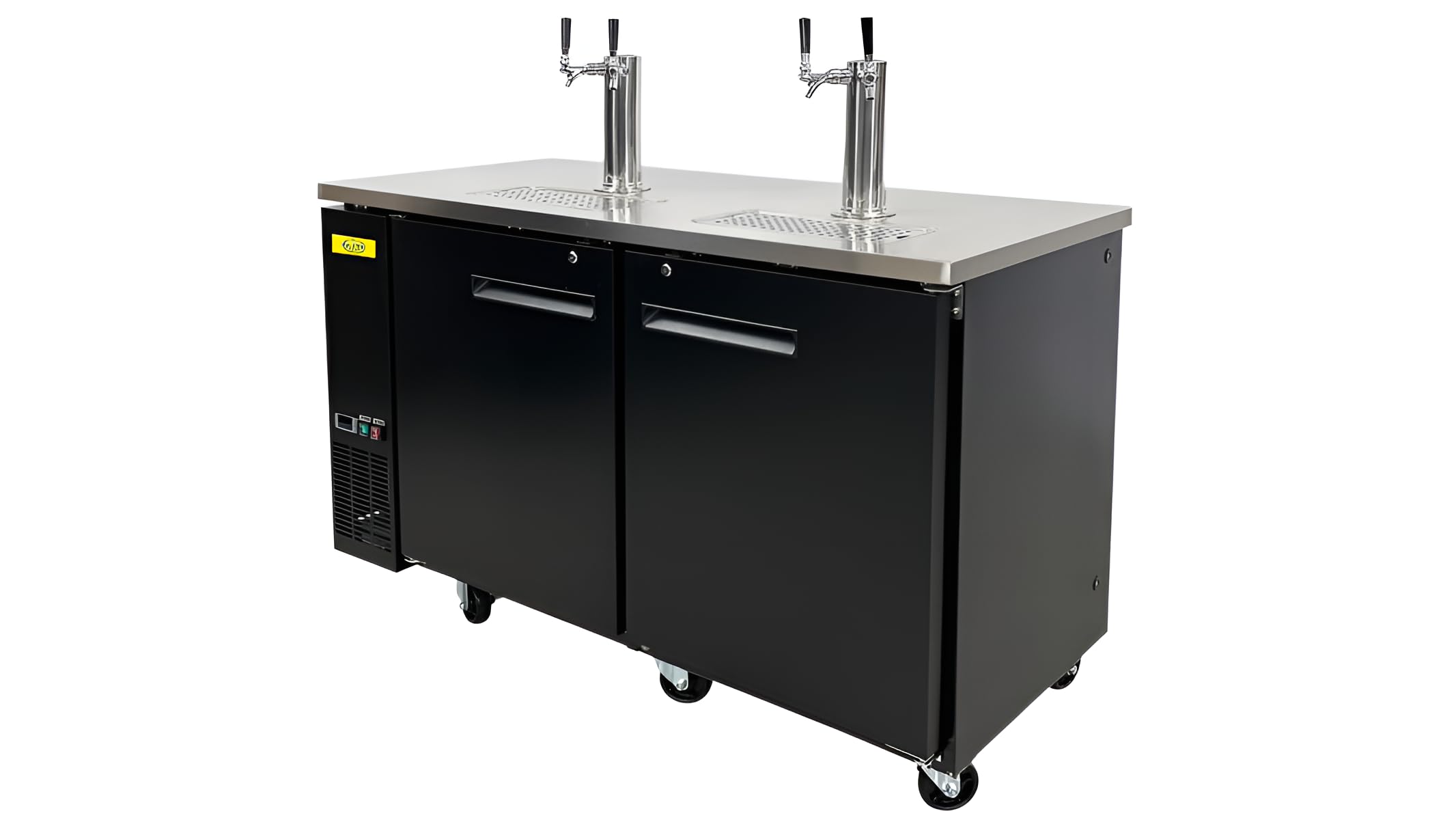 Elite Kitchen Supply Beer Keg Dispenser Kegerator Commercial Refrigerator 2 tap,