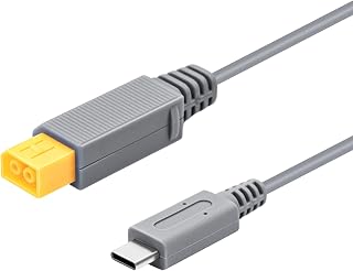 Wigearss 6.5Ft (2M) Type C Power Charge Cable for Wii U Work with a 35w-65w Power Adapter-Gray (not Include The Power Adapter/not Compatible with Wii)
