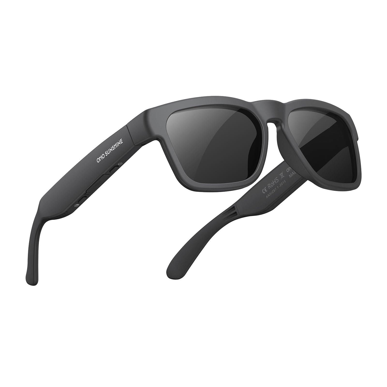 OhO Open Ear Smart Glasses, UV400 Z87.1 Lightweight Bluetooth Sunglasses | Up to