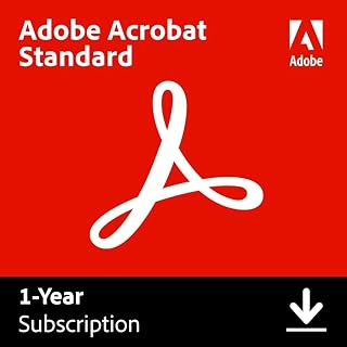 Adobe Acrobat Standard | 1 Year | PC/Mac | Digital Download | Activation Code by email