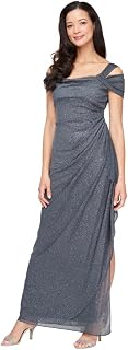 Alex Evenings Women's V-Neck Knee-Length Sheath Dress, Petite and Regular Size