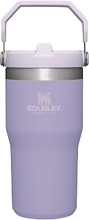 Stanley IceFlow Stainless Steel Tumbler - Vacuum Insulated Water Bottle for Home, and Car Reusable Cup with Straw Leak Resistant Flip Cold for 12 Hours or Iced for 2 Days, Lavender, 20 OZ / 0.59 L