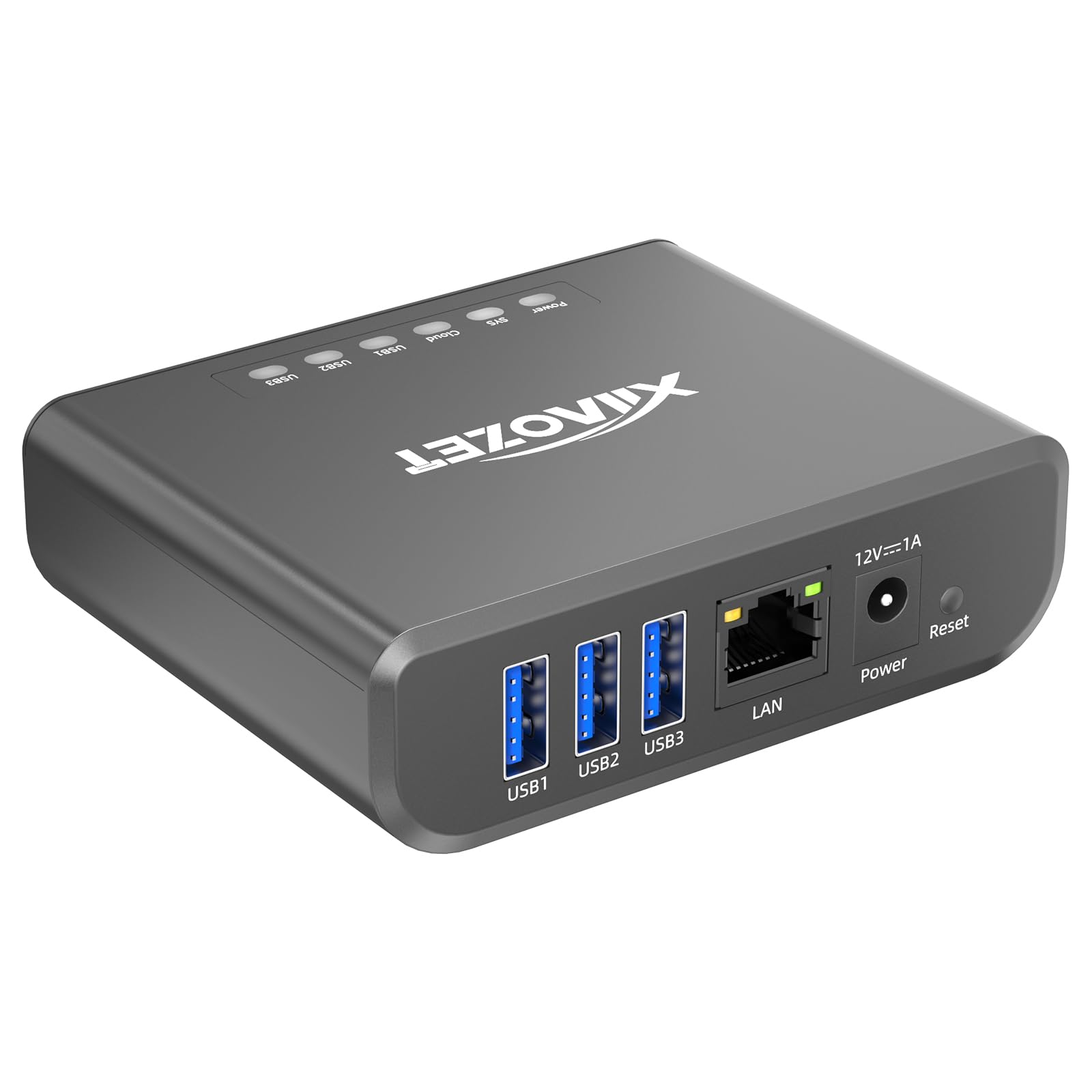 Xiiaozet LK301E Gigabit USB3.0 Device Server, 3-Port USB Hub | 3-Port USB over I