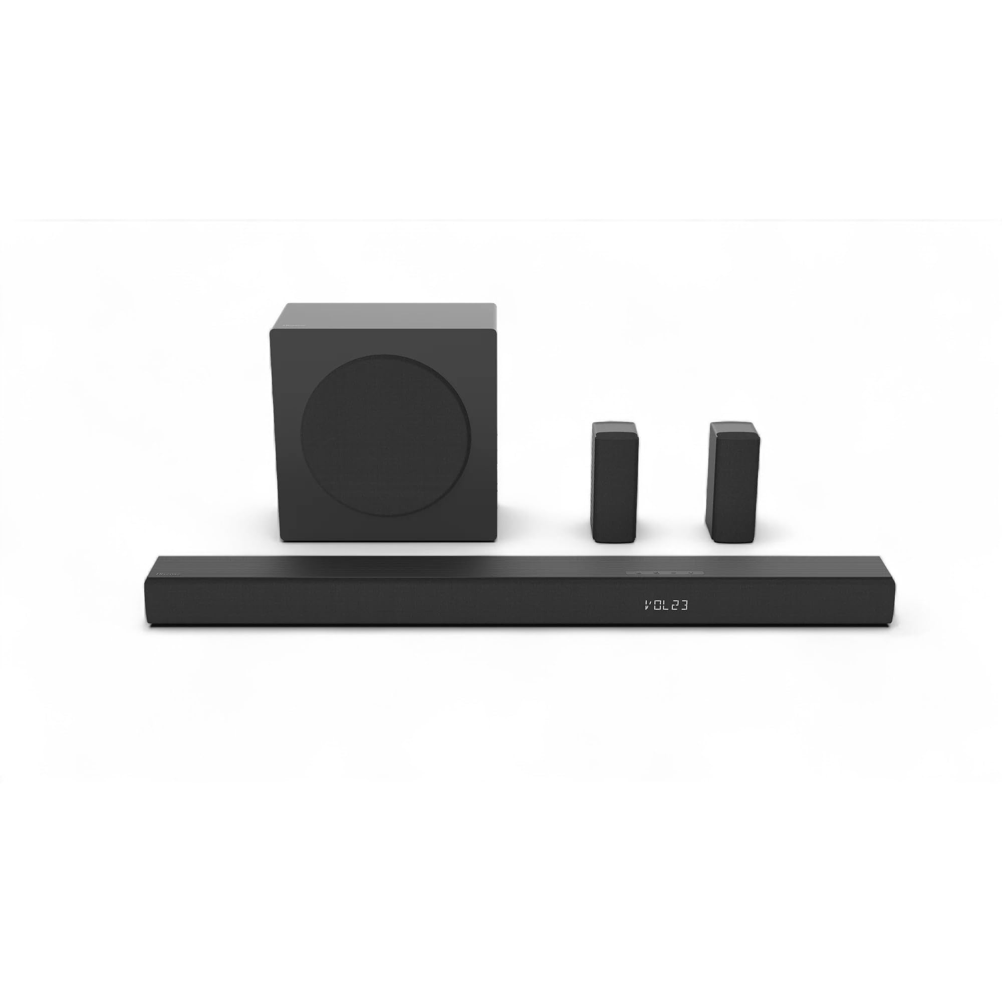 Hisense 5.1 Ch 510W Soundbar with Wireless Subwoofer and 2 Rear Surround Speaker