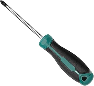Phillips screwdriver with magnetic tip, 4" mini precision Phillips screwdriver, soft ergonomic grip handle for terminal blocks