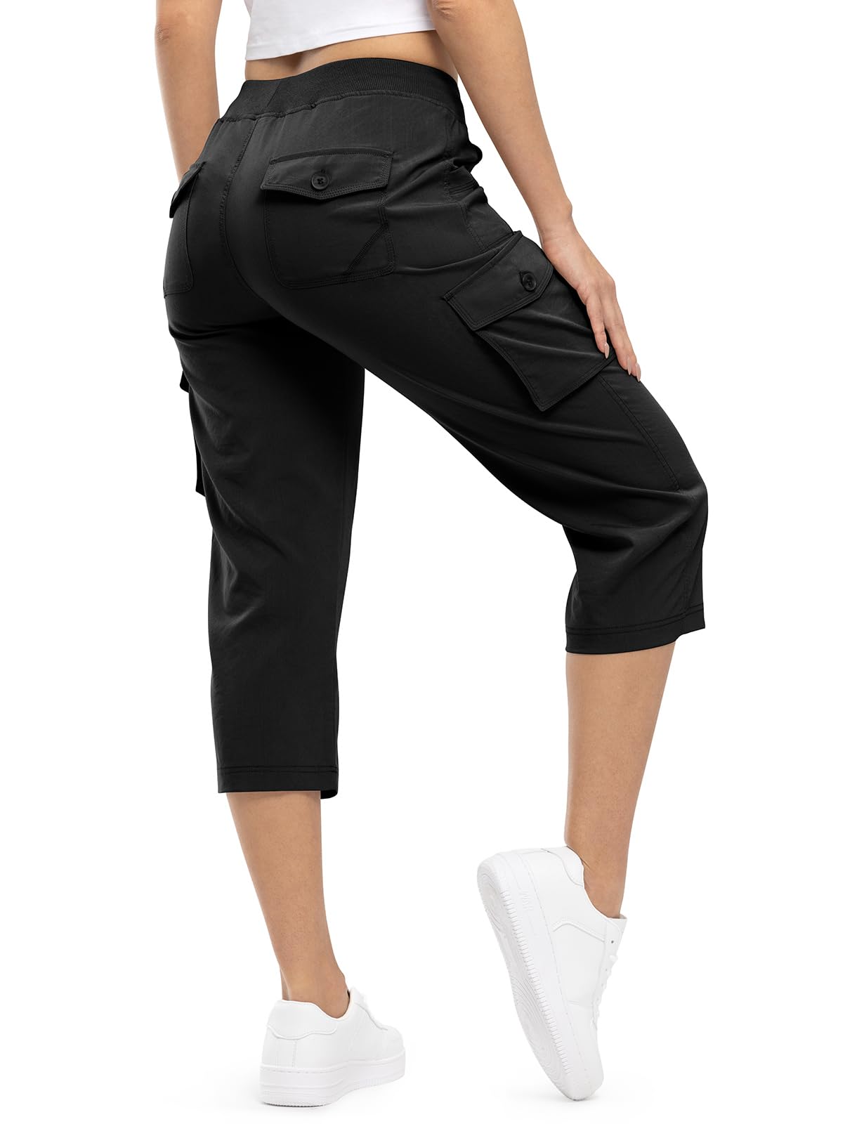TBMPOY Donne Cargo Capris Escursionismo Pantaloni leggeri Quick Dry Casual Viagg