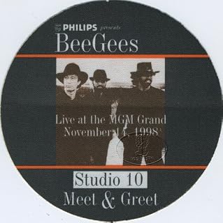 Bee Gees 1997 Backstage Pass Las Vegas MGM