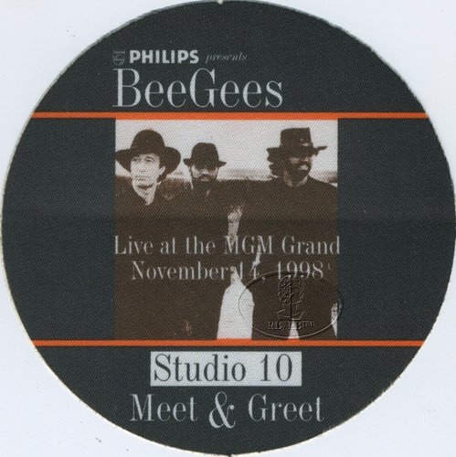 Bee Gees 1997 Backstage Pass Las Vegas MGM