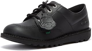 Kickers - Kick Lo Vegan Synthetic, Derby, Black,