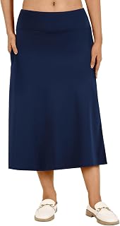 Modest Knee Length Skorts Women's Mid Length Athletic Skirt Active Running Skirt