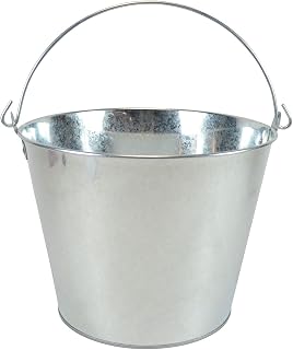 5-Quart Galvanized Pail Beer Bucket 9x9x7 inches (Pack of 1)