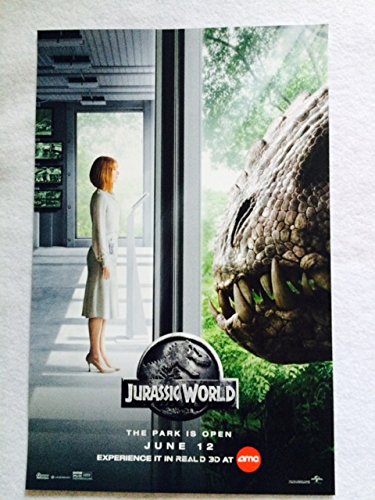 JURASSIC WORLD - 11"X17" Original Promo Movie Poster 2015 Chris Pratt AMC Exclus