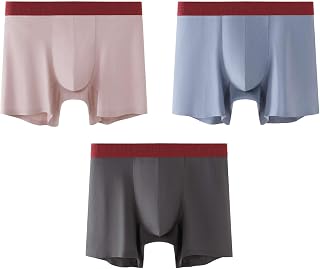 ELEPHANT&RABBIT 80S Ultra-Lightweight High Thread Count Cotton Men's Underwear Briefs 3-Pack, 2.5" Extended Inseam