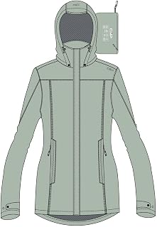 CMP Women's rain parka wind and waterproof WP 10,000 jacket.