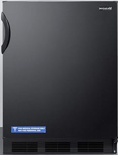 ACCUCOLD 24" Wide Refrigerator, Black - FF7BK | 5.3 cu.ft Capacity, Meets NSF-7 Commercial Standards, ENERGY STAR