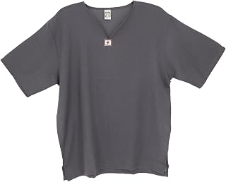 GURU-SHOP, Yoga Shirt, Goa Shirt, Short Sleeve, Male Shirt, Cotton Shirt, Men's Shirts
