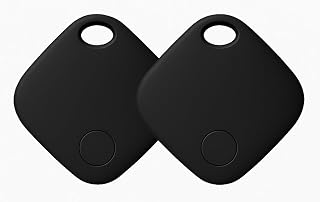 Oscanna Smart Tag 2 Pack for Google Find Hub, Bluetooth Item Trackers for Android, Keys, Bags and Luggage, Replaceable CR2032 Battery, Black