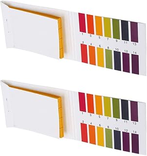 Lansonee pH Test Strips 1-14, 2 Pack (160 Strips) Litmus Paper Water Testing Kit for Pool, Soil, Aquarium, Spa, Drinking Water, Urine & Saliva pH Indicator